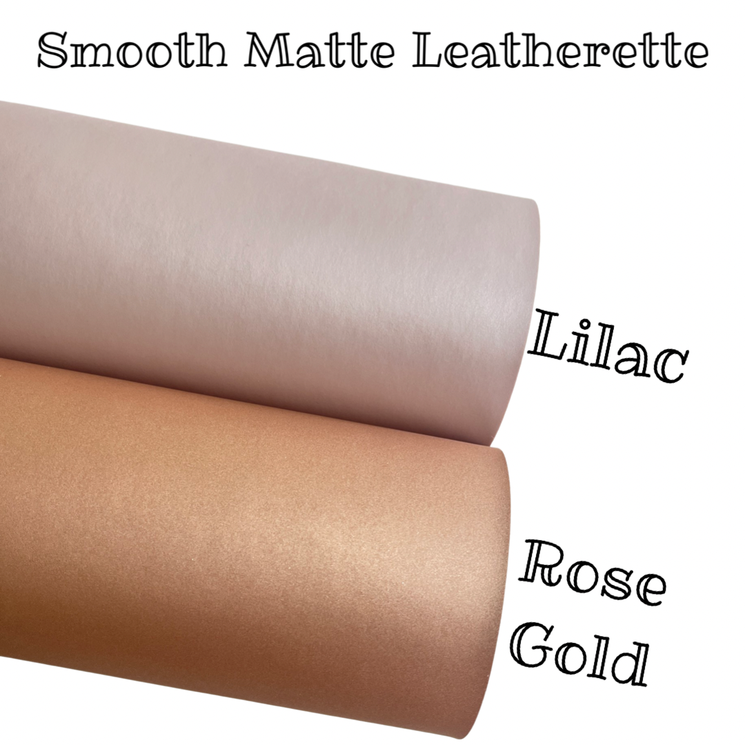 Matte Rose Gold Smooth Leatherette