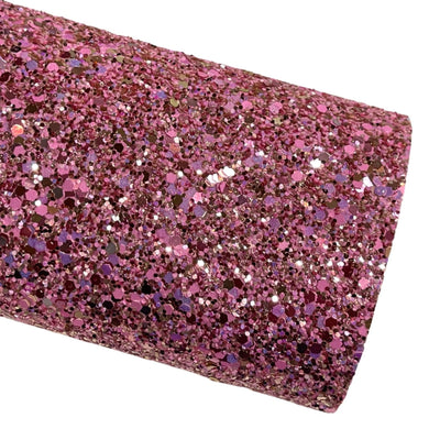 Madly Rose Pink Rose Gold Chunky Glitter