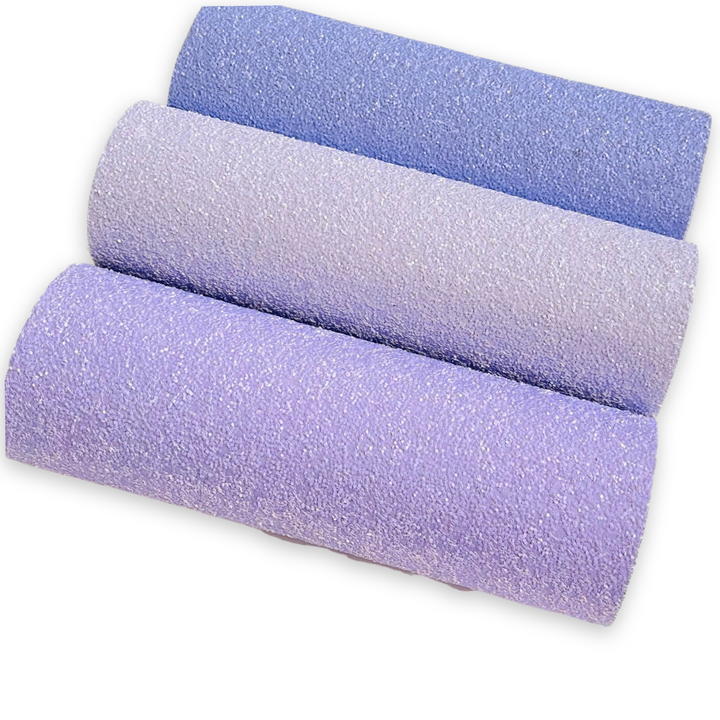 Periwinkle Chunky Glitter Fabric Sheets