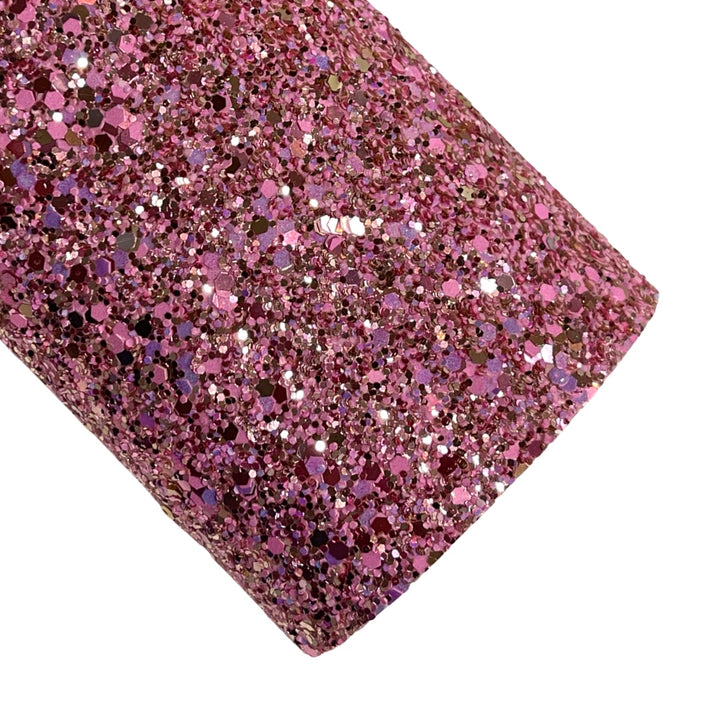 Madly Rose Pink Rose Gold Chunky Glitter