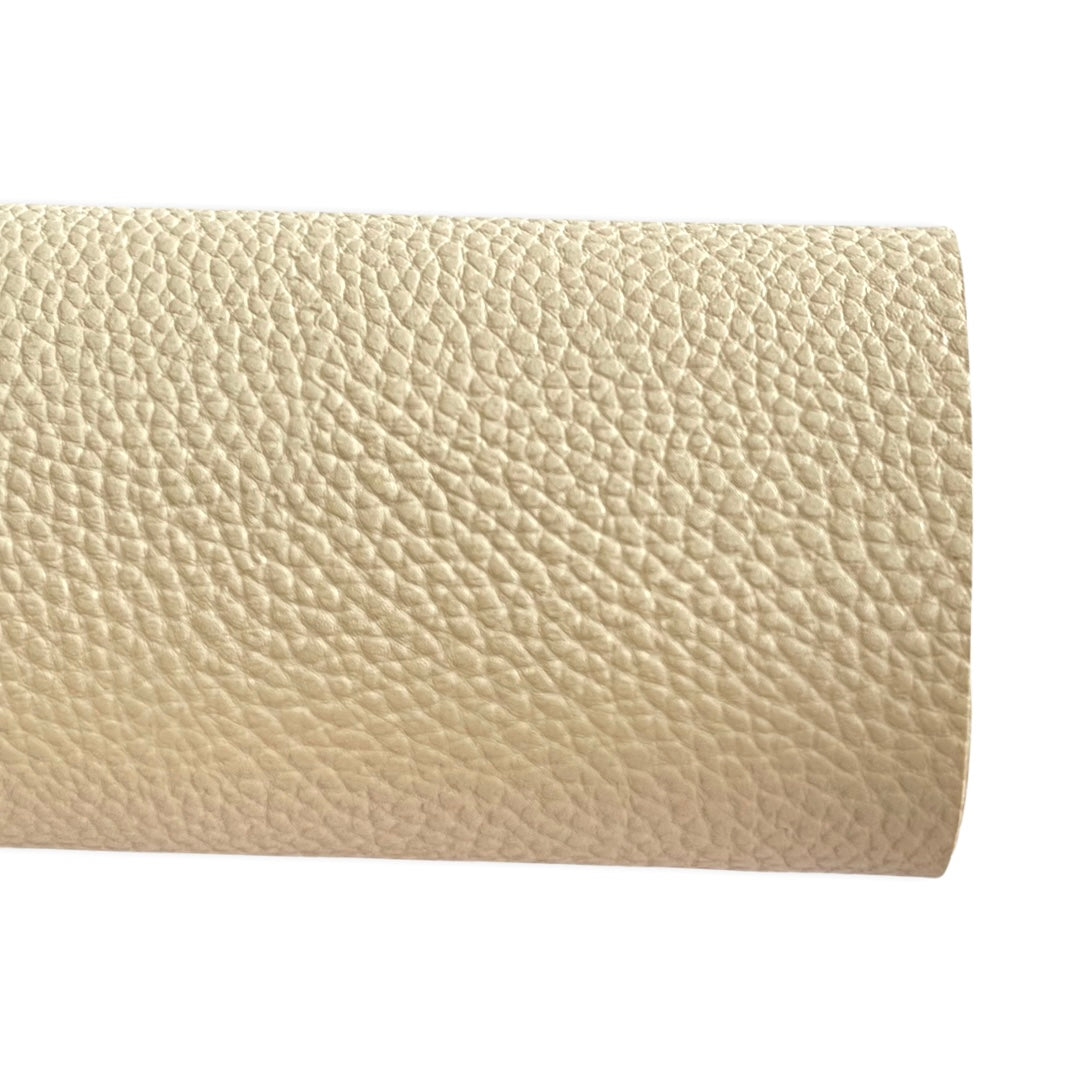 Vintage Nude Beige Faux Leatherette Sheet