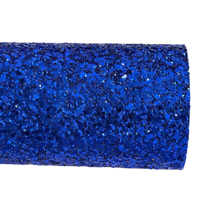 Sapphire Blue Sparkly Chunky Glitter Sheets