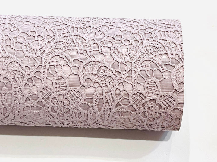 Thistle Floral Lace Embossed Faux Leatherette