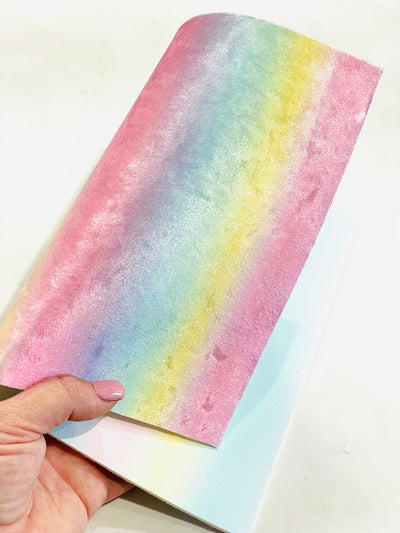 Unicorn Rainbow Velvet Suede Double Sided Fabric