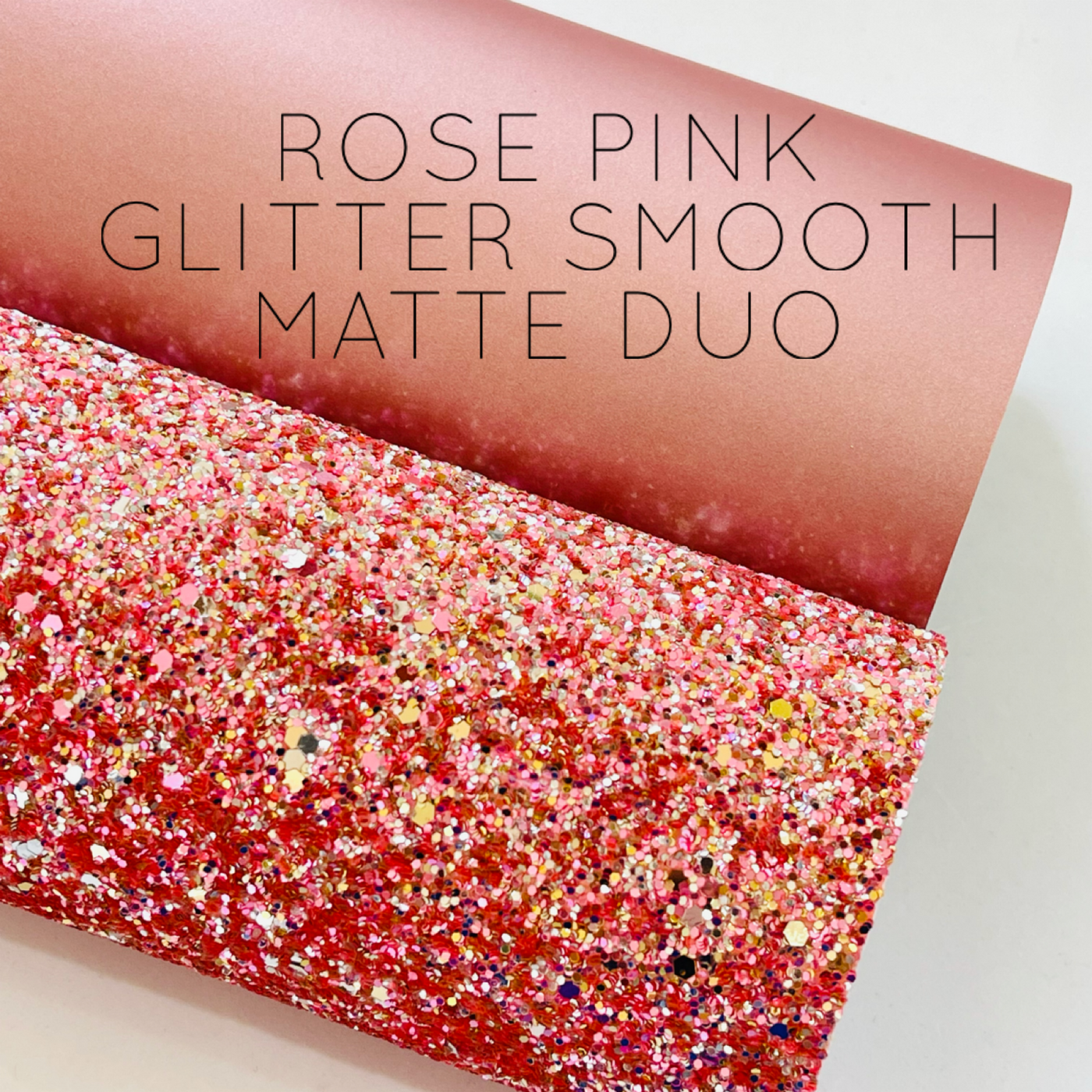 Rose Pink Smooth Matte Faux Leatherette