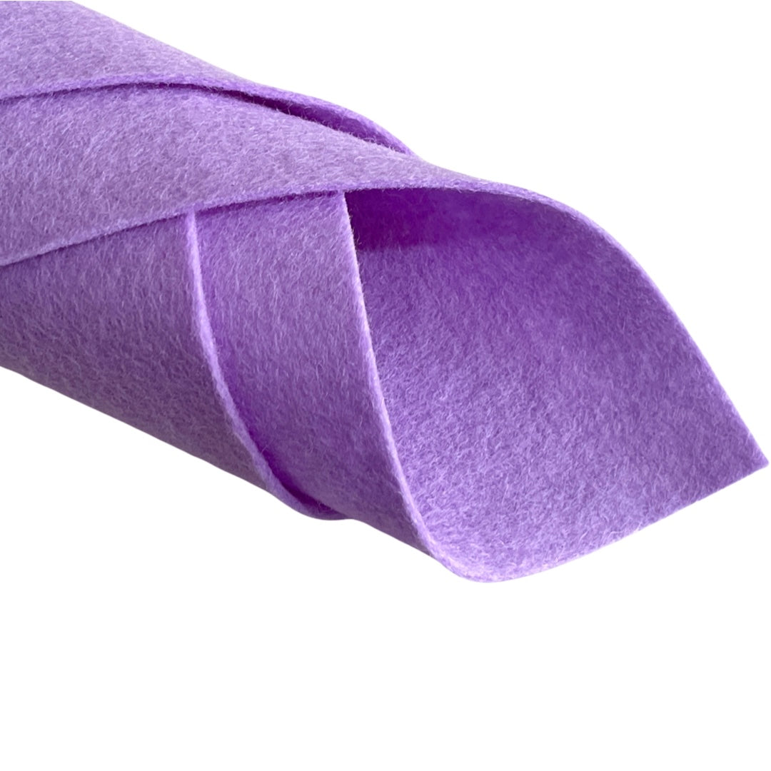 Feutre de laine 100% mérinos violet