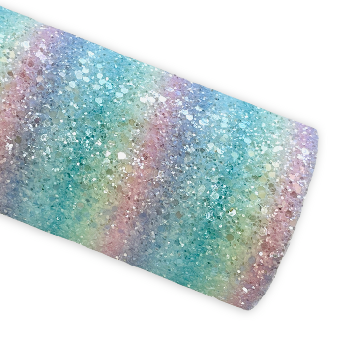 NOUVEAU Oceanic Ombré Rayé Premium Feutré Grosses Paillettes