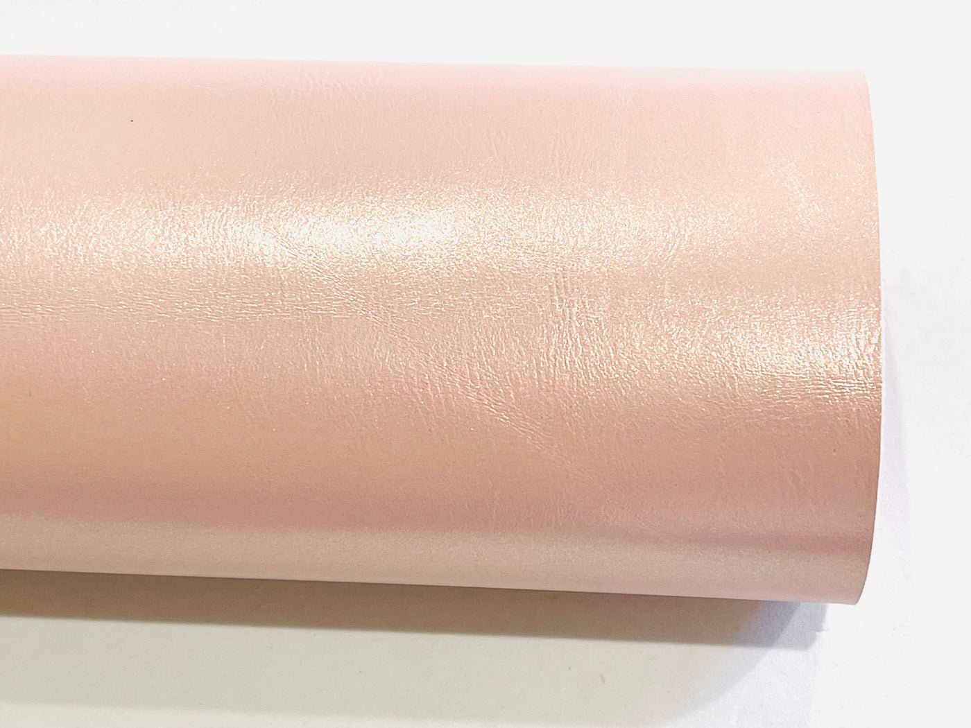 Blush Metallic Smooth Faux Leatherette