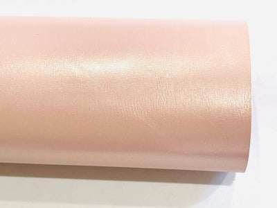 Blush Metallic Smooth Faux Leatherette