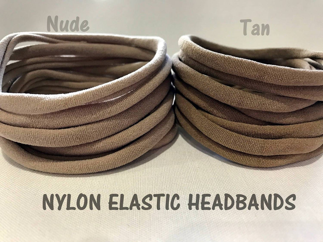 Bandeaux élastiques en nylon mince | BRONZAGE | 5-6 mm | 26 cm