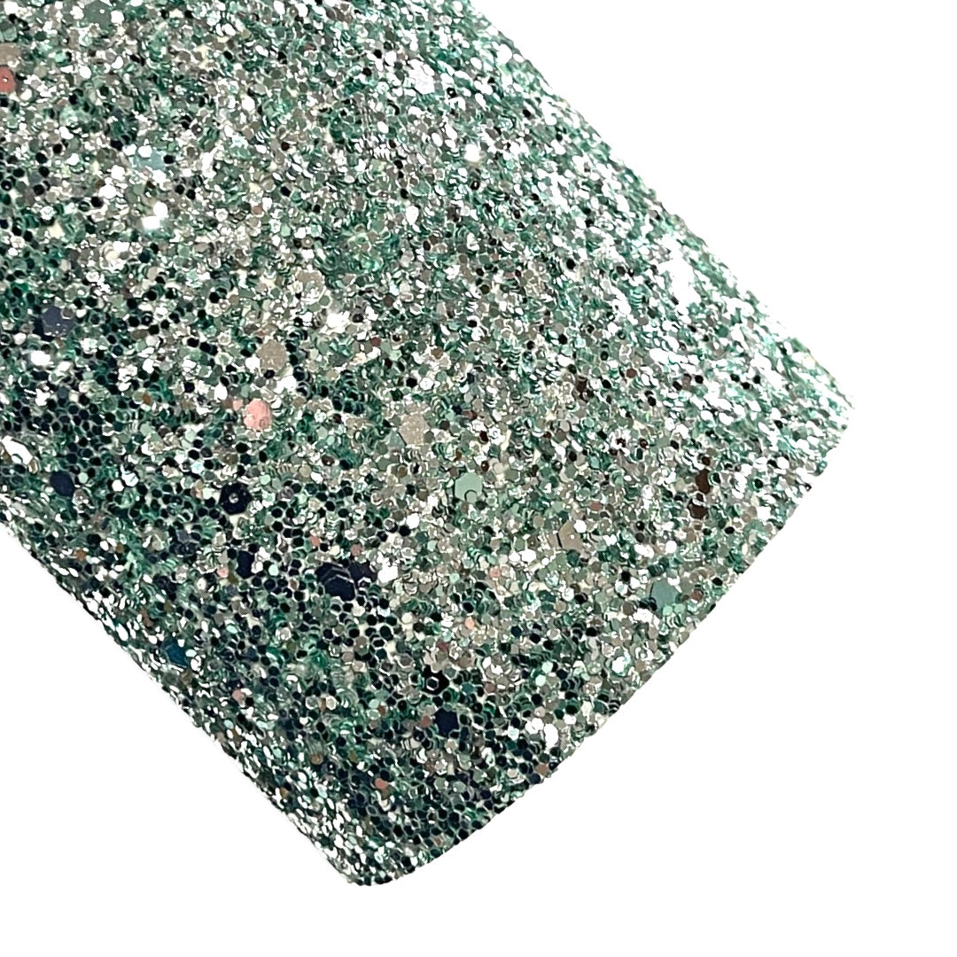 Teal Silver Shimmer Chunky Glitter (CLEARANCE)