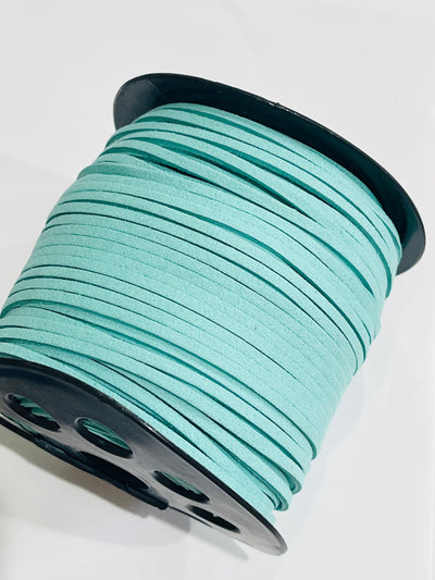 Cyan Faux Suede Cord - 5m -  Suede Cord