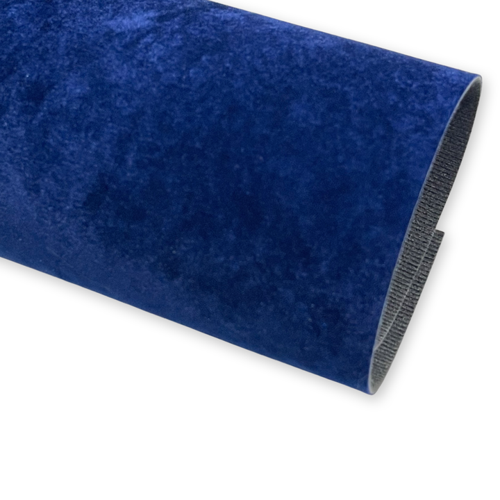 Tissu velours bleu roi épais 0,9 mm robuste pour nœuds