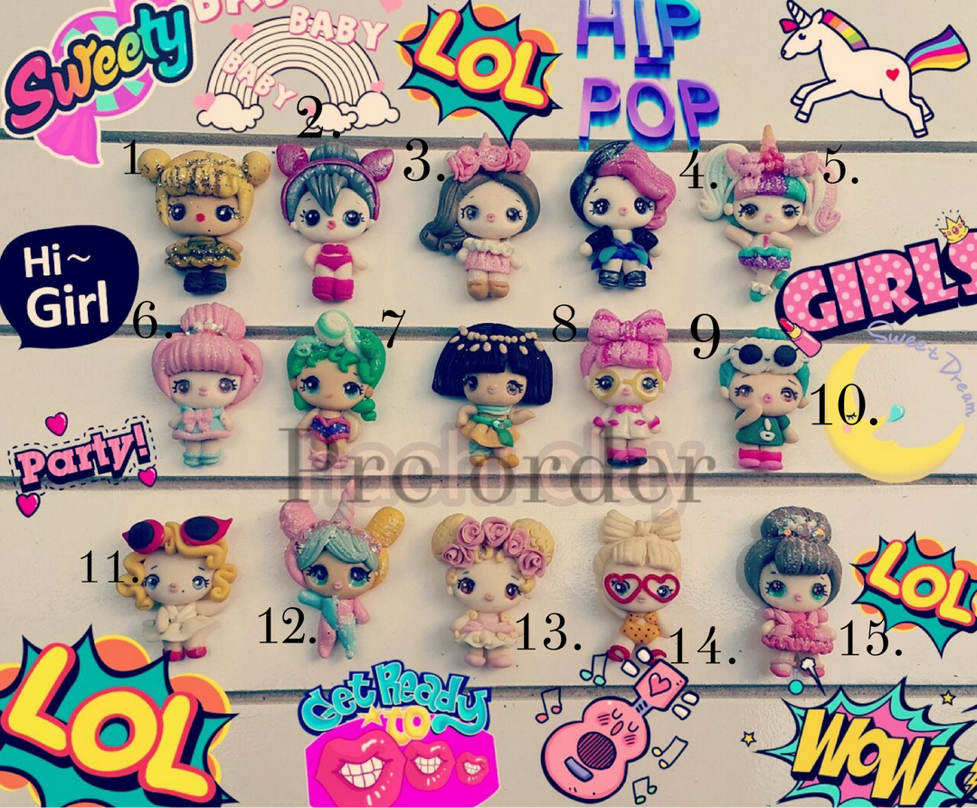 LOL Girls Bow Clay - In Stock Ready to Ship