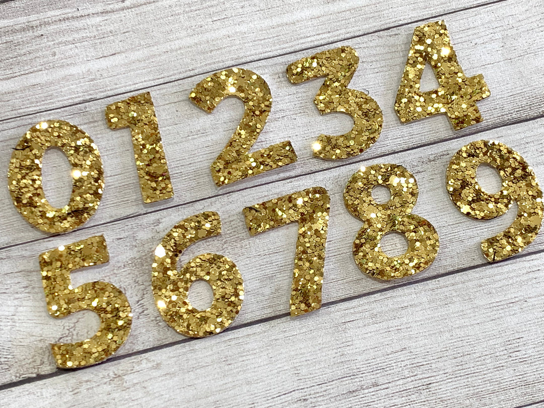 10 Piece Bold Numbers Steel Rule Combo Die 4cm 1.7”