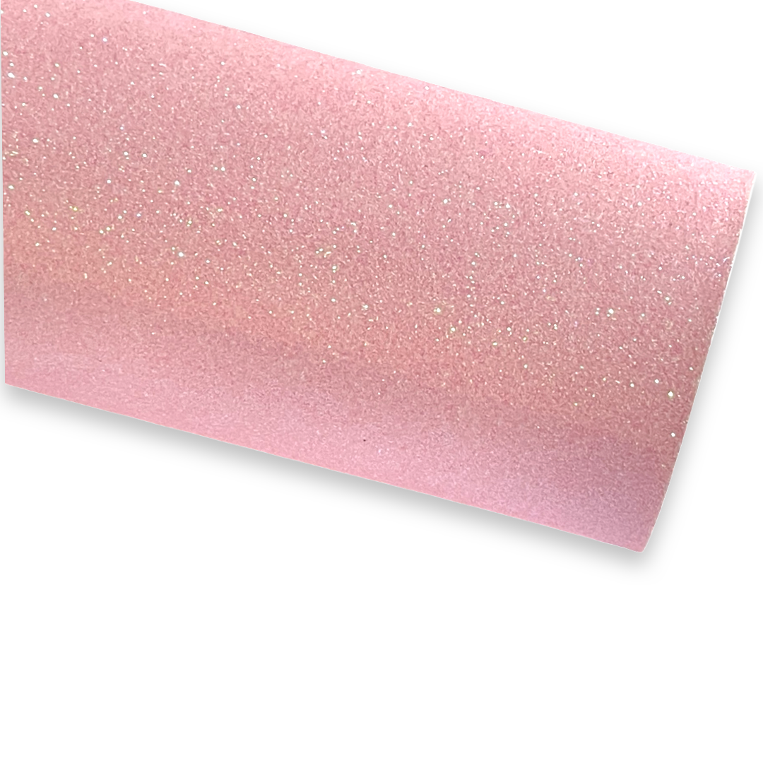Kiss Me Pink Fine Glitter Fabric - available as Sheets or Rolls!