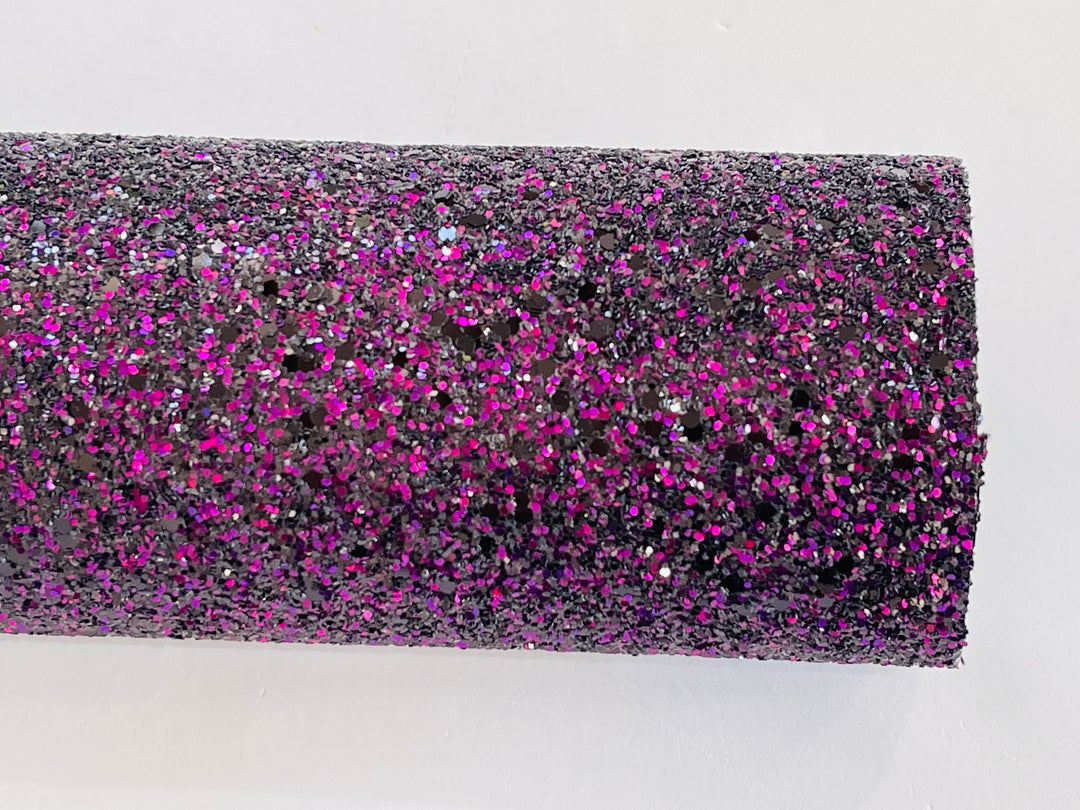 Purple Black Mix Chunky Glitter