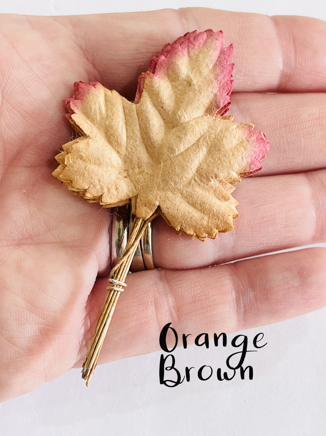 Autumn Maple Leaves -  Mulberry Paper Leaves - 10 pcs