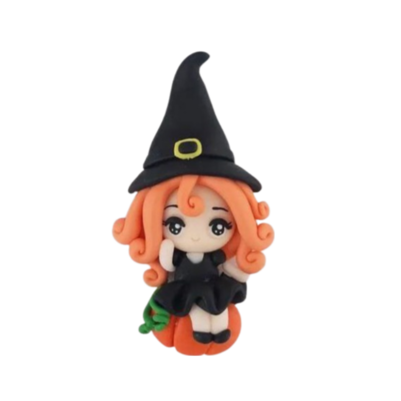 Pumpkin Witch Bow Clay Embellishment - Gorgeous Maker