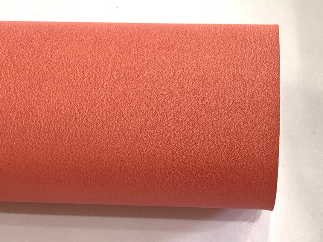Terracotta Smooth Faux Leatherette Fabric