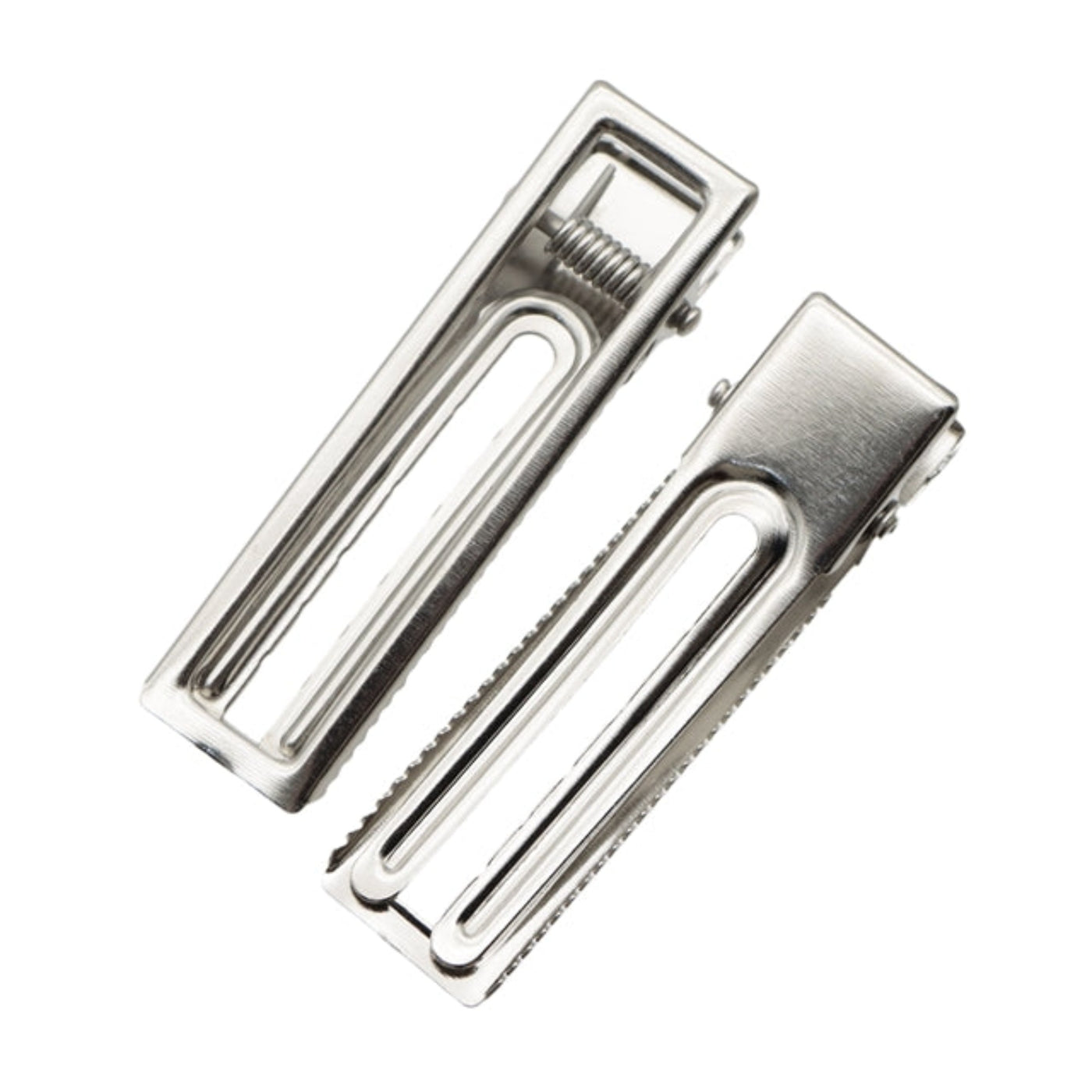 60mm x 16mm Silver Metal Hair Clips - 10 or 25 Pack