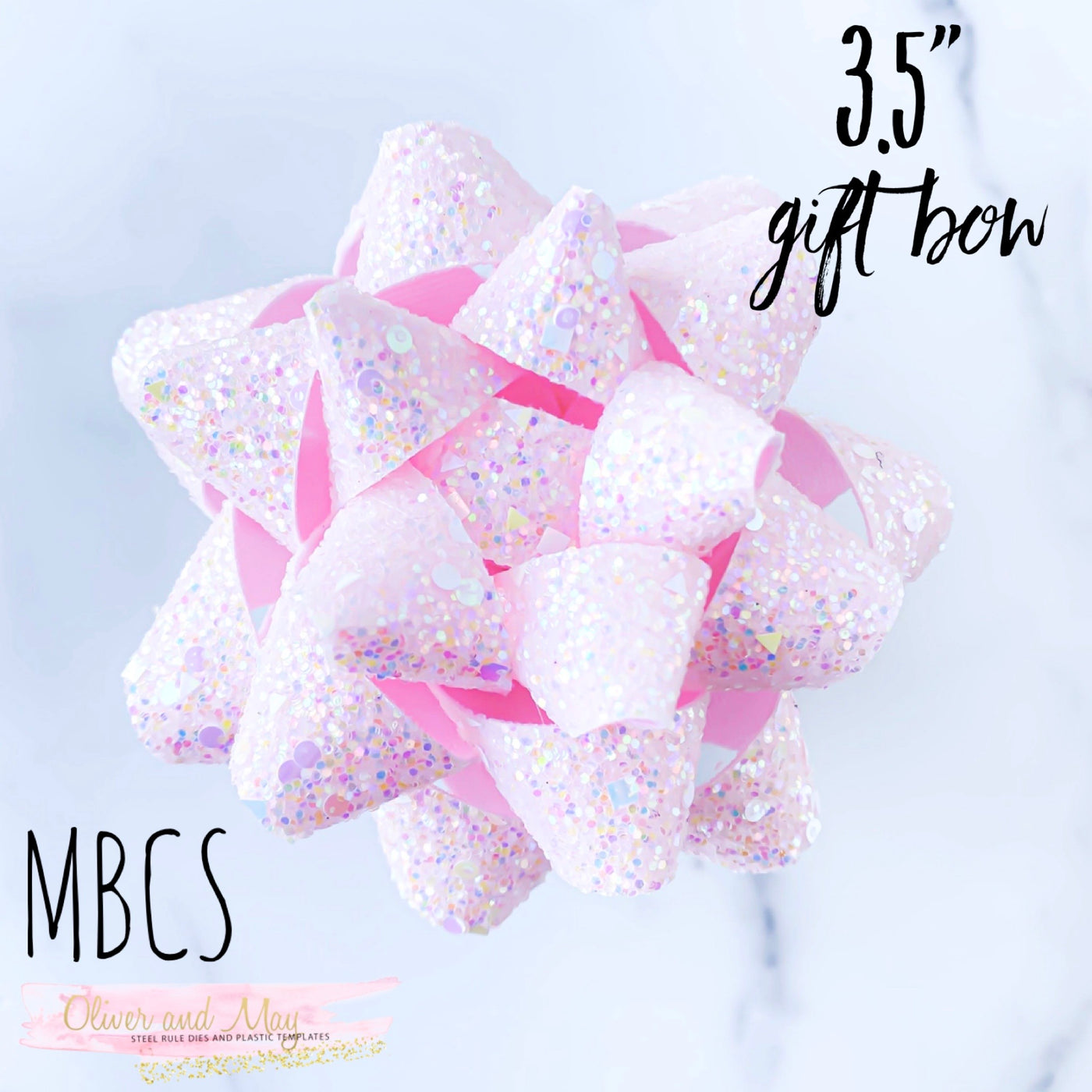 Gift Bow Steel Rule Die in choice of 2 sizes - 2.5" Gift Bow OR 3.5" Gift Bow
