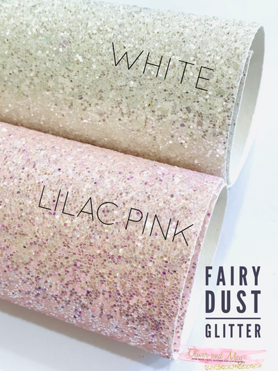 Lilac Pink Fairy Dust Chunky Glitter Fabric Sheet