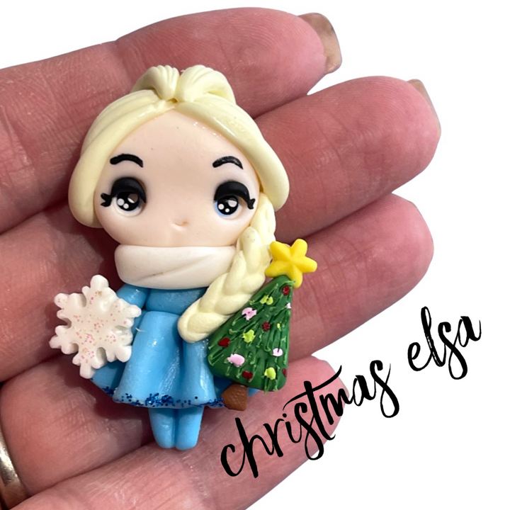 Christmas Princesses Bow Clays - Choice of 5 / full set