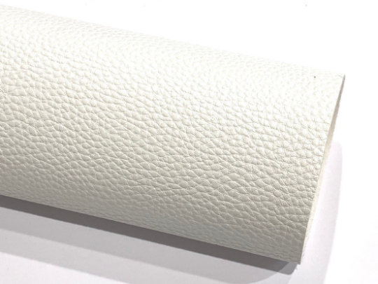 White Leatherette Sheet - 1.0mm Thick Textured Crisp White