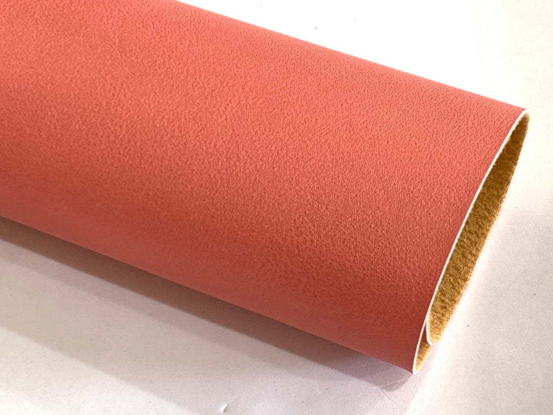 Terracotta Smooth Faux Leatherette Fabric